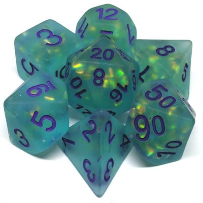 MD608 Icy Opal Blue 7 Poly Set image 0